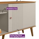 Ver imagem 7 de Rack para TV até 50 Polegadas MDF 120cm Rubi Branco