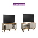 Ver imagem 4 de Rack para TV até 50 Polegadas MDF 120cm Rubi Branco