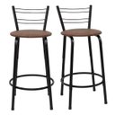 Ver imagem 1 de Kit 2 Banquetas para Bancada Flórida Preta 60cm Cozinha Gourmet Balcão Ilha Piscina Área de Lazer