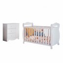 Ver imagem 2 de Quarto de Bebê com Berço Americano e Cômoda 1 Porta Cocada Espresso Móveis
