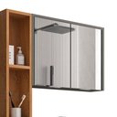 Ver mais imagens de Gabinete Armário para Banheiro 70 Cm com Espelheira e Cuba Titanium Naturalle Isla Shop Jm