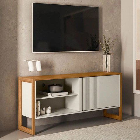Rack para TV até 55 Polegadas MDF 141cm Gold