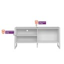 Ver imagem 6 de Rack para TV até 55 Polegadas MDF 141cm Gold Branco