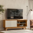 Ver imagem 1 de Rack para TV até 65 Polegadas MDF 160cm Aurum Marrom
