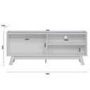 Ver imagem 3 de Rack para TV até 65 Polegadas MDF 160cm Aurum Marrom