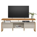 Ver imagem 2 de Rack para TV até 70 Polegadas MDF 180cm Portas de Correr Esmeralda Branco