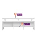 Ver imagem 5 de Rack para TV até 70 Polegadas com Portas de Correr Esmeralda