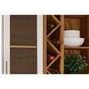 Ver imagem 6 de Armário de Geladeira P/ Cozinha Tempranillo C/ 2 Portas C/ Vidro Canelado Nicho e Adega 120cm