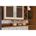 Ver imagem 5 de Armário de Geladeira P/ Cozinha Tempranillo C/ 2 Portas C/ Vidro Canelado Nicho e Adega 120cm