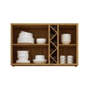 Ver imagem 4 de Armário de Geladeira P/ Cozinha Tempranillo C/ 2 Portas C/ Vidro Canelado Nicho e Adega 120cm