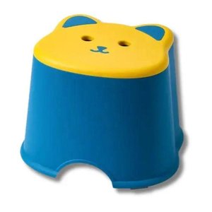 Banqueta Infantil Urso Colorido Resistente 100 Kg