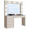 Camarim e Penteadeira Anne 5 Gavetas Off White - 2