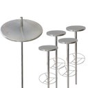 Ver imagem 1 de Kit Mesa Bar Molhado com Regulagem + 4 Bancos + Chumbadores