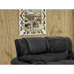 Conjunto de Sofá 2 X 3 Lugares Ref 7025 - Preto - 3