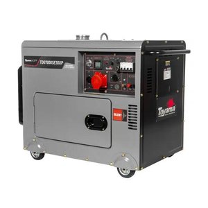 Gerador Diesel Toyama 6,5KVA Trifásico 220V Cabinado ATS Ready Partida Elétrica TDG7000SE3DXP
