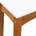 Ver imagem 5 de Banco 2 Lugares Áustria Madeira Maciça Assento Mdf Laqueado - Amêndoa/branco