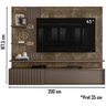 Painel Bancada Suspenso Para TV 65 Polegadas 2861 Imperial Sepia Madetec - 4