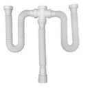 Ver imagem 1 de Sifão Sanfonado Triplo Lavatório/pia/tanque 80cm Branco