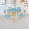 Conjunto Mesa Infantil com 4 Cadeiras Multicolorida:azul - 2