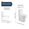 Vaso Sanitário Monobloco Assento Soft Close Adm840 Adamas - 3