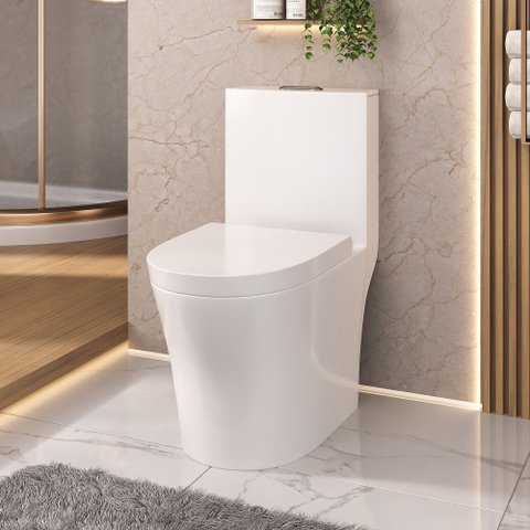 Vaso Sanitário Monobloco Assento Soft Close Adm854 Adamas