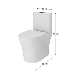Vaso Sanitário Monobloco Assento Soft Close Adm854 Adamas - 14
