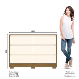 Cômoda 6 Gavetas Ravenna - 3