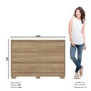 Ver imagem 3 de Cômoda para Quarto 6 Gavetas Ravenna