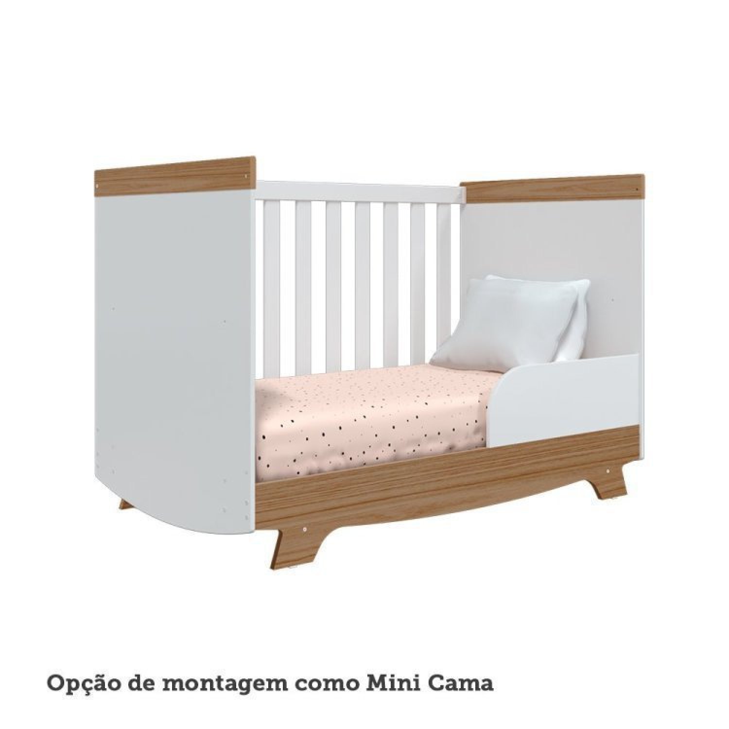 Quarto de Bebê Berço Americano e Guarda Roupa com Janelas Retangulo Cocada - 13