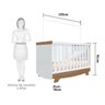Quarto de Bebê Berço Americano e Guarda Roupa com Janelas Retangulo Cocada - 4