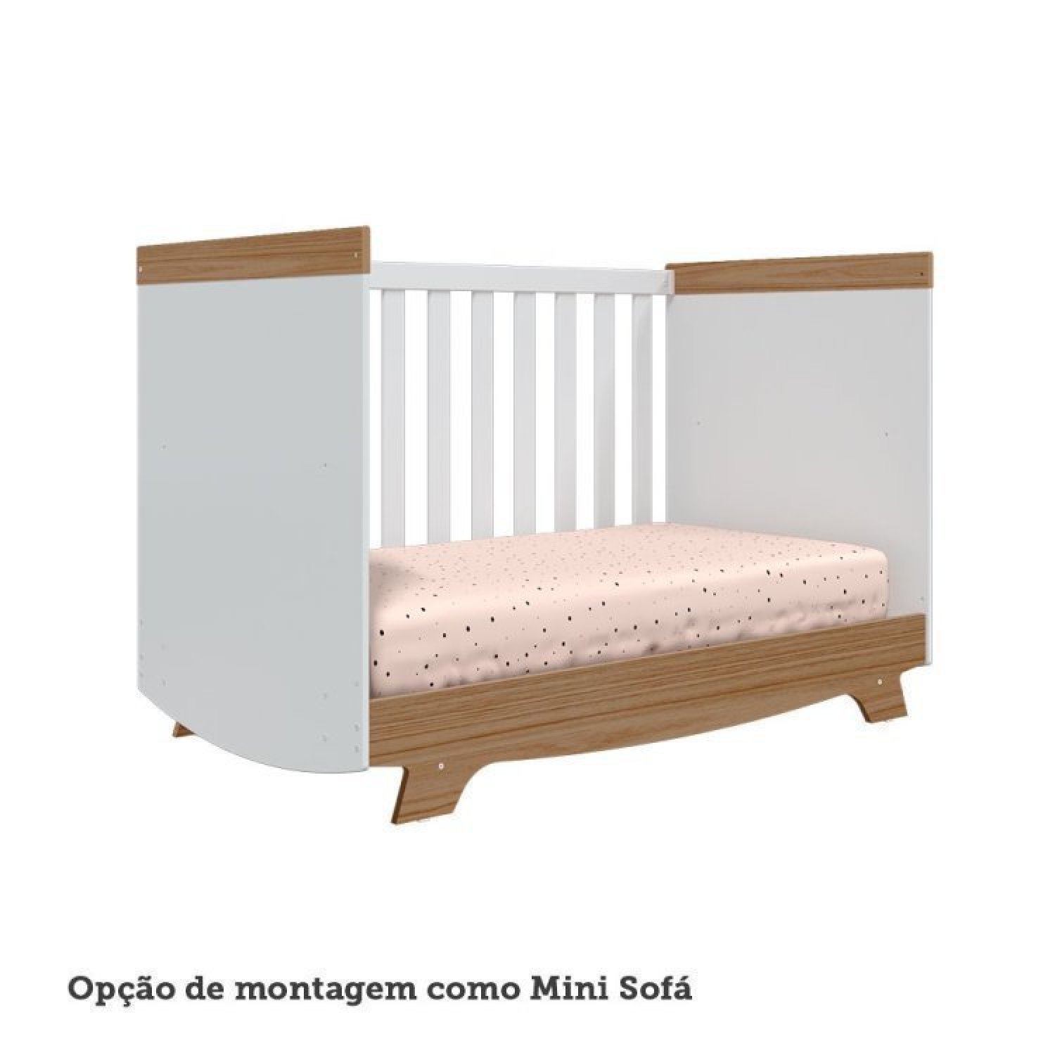 Quarto de Bebê Berço Americano e Guarda Roupa com Janelas Retangulo Cocada - 14