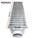 Ver imagem 3 de Ralo Multi Saídas Br Modular Alumínio 15x50 com Tela