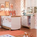 Ver imagem 2 de Quarto de Bebê Berço Americano e Cômoda com Janelas Retangulo Cocada