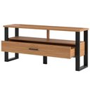 Ver imagem 1 de Rack para Sala de Estar Tv 55 Pol 1 Gaveta York D03 Freijó Preto Fosco - Lyam Decor