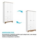 Ver imagem 6 de Quarto de Bebê Guarda Roupa 3 Portas Cômoda e Berço Americano Cocada