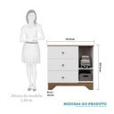 Ver imagem 4 de Quarto de Bebê Guarda Roupa 3 Portas Cômoda e Berço Americano Cocada