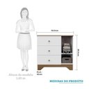 Ver imagem 4 de Quarto de Bebê Guarda Roupa 3 Portas Cômoda e Berço Americano Cocada