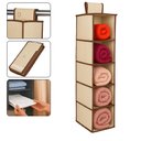 Ver imagem 1 de Sapateira de Porta Vertical Organizador Sapatos Guarda Roupa Closet Armario 5 Divisorias Flexivel Pr