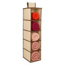 Ver imagem 4 de Sapateira de Porta Vertical Organizador Sapatos Guarda Roupa Closet Armario 5 Divisorias Flexivel Pr