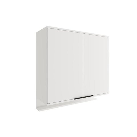 Armário Aéreo Cozinha Modulado Alpha 2502 C/ 2 Portas 80cm Branco - Carraro