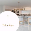 Ver imagem 1 de Pendente Luminaria Lustre de Teto Jabuticaba de 7 Globos Decoração Casa Cozinha Sala Escritório