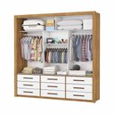 Ver imagem 5 de Guarda Roupa Anjos Plus 3 Portas 9 Gavetas Carioca Móveis Cinamomo Branco