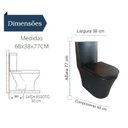 Ver imagem 3 de Vaso Sanitário Monobloco Assento Soft Close Adm854b Adamas