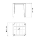 Ver imagem 2 de Mesa de Apoio Tramontina Pituba Eco 40 X 40 X 40 Cm em Polipropileno Preto