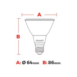 Lâmpada Led Avant Par 20 7w E27 Bivolt U 4000k Luz Neutra - 2