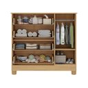 Ver imagem 4 de Cômoda Infantil 95cm 1 Porta com Vidro e 4 Gavetas Sol Multimóveis Mp4422 Madeirado/branco