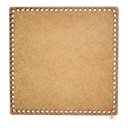 Ver imagem 3 de 03 Fundo Base Cesto Crochê Fio de Malha Mdf Cru 35cm Quadra.