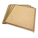 Ver imagem 2 de 03 Fundo Base Cesto Crochê Fio de Malha Mdf Cru 35cm Quadra.