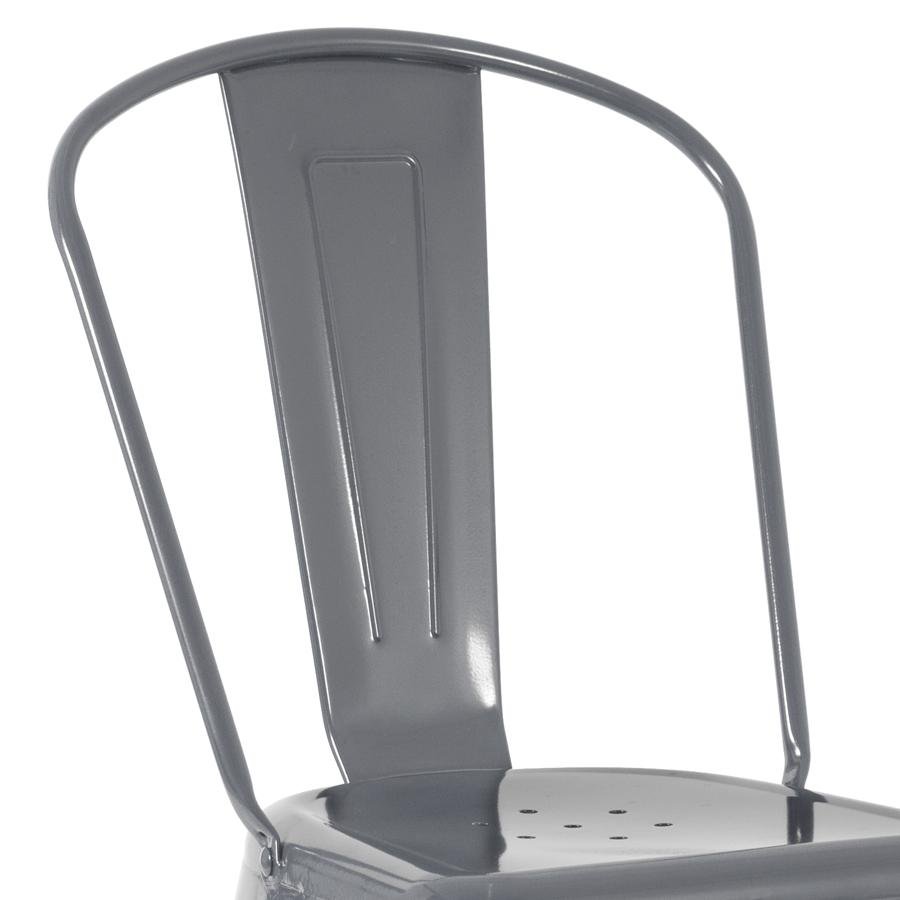 Kit 4 Cadeiras Iron Tolix - Cinza Escuro - 6