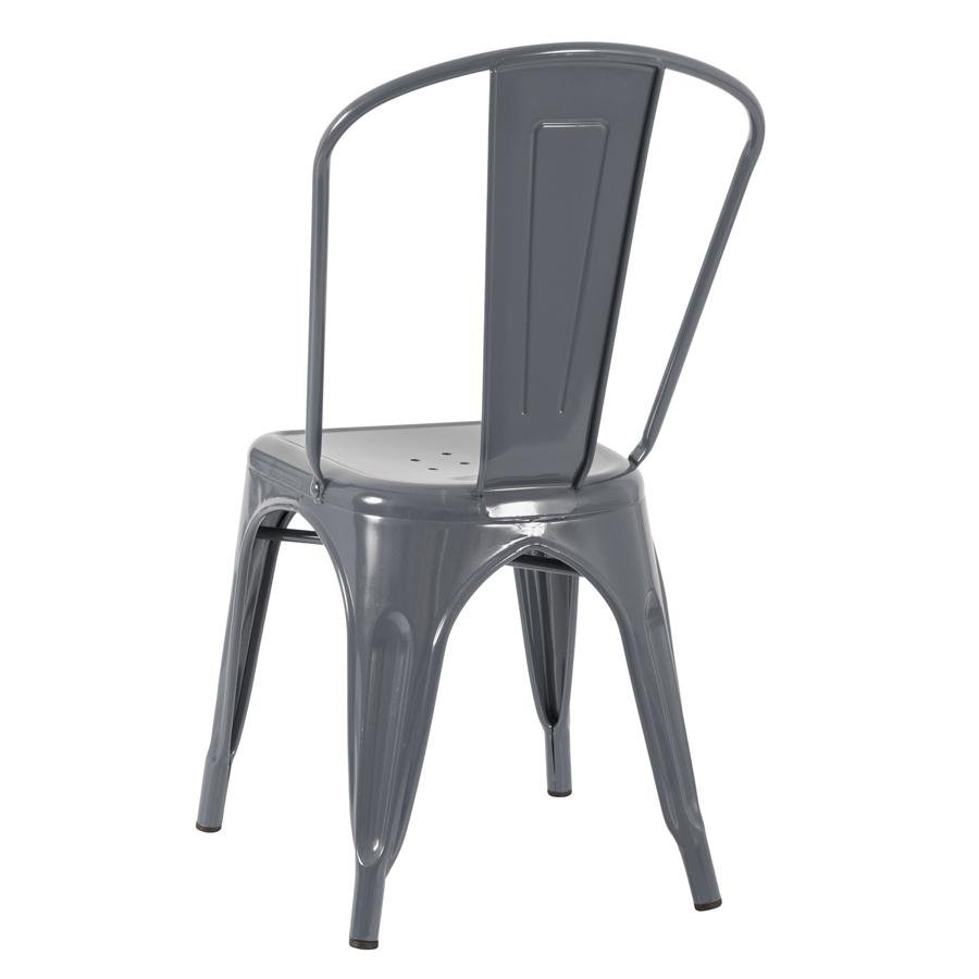 Kit 4 Cadeiras Iron Tolix - Cinza Escuro - 4